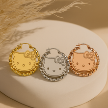 Load image into Gallery viewer, Hello Kitty Twisted Bamboo Earrings
