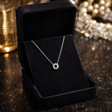 Load image into Gallery viewer, Initial Letter Necklace – Gold, Silver or Rose Gold CZ Alphabet Pendant Necklace with Box Chain | Personalized Initial Jewelry Gift
