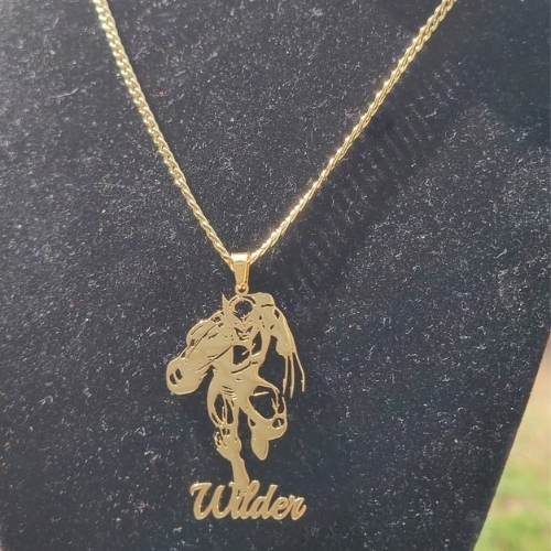 18K Real Gold-Plated Wolverine Personalized Pendant Necklace – Custom Superhero Jewelry