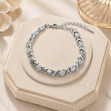 Load image into Gallery viewer, Iced Out Heart XOXO Bracelet/Anklet for Women – 5A Zircon  Jewelry
