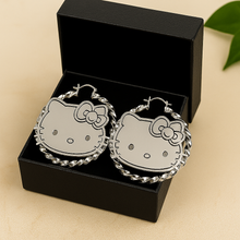 Load image into Gallery viewer, Hello Kitty Twisted Bamboo Earrings
