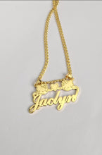 Load image into Gallery viewer, Personalized Hello Kitty Name Necklace, Custom Character Necklace, Gold Name Plate Necklace, Cute Gift for Her, Betty Boop Jewelry
