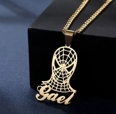 Spider Man Custom Name Necklace