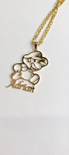 Load image into Gallery viewer, Personalized Super Mario 18k Gold-Plated Stainless Steel Name Necklace - Custom Gamer Jewelry Gift&quot;
