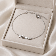 Load image into Gallery viewer, Mama Jewelry Set Gold, Personalized Bracelet and Necklace Set for Mom, Matching Mama Gift Set, Mother’s Day Gift, Dainty Gold Jewelry Bundle
