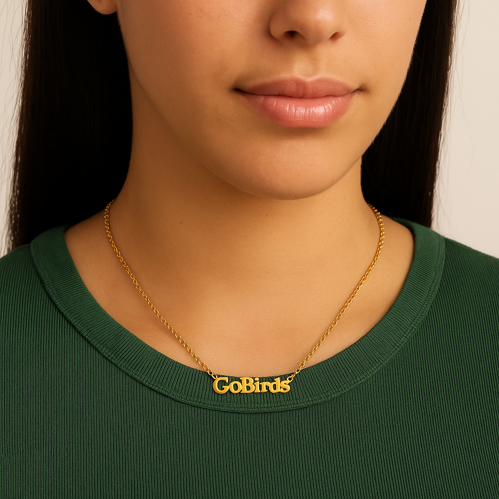 Go Birds Personalized Pendant Necklace