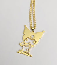 Load image into Gallery viewer, Kuromi Personalized Pendant Necklace
