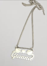 Load image into Gallery viewer, Personalized Hello Kitty Name Necklace, Custom Character Necklace, Gold Name Plate Necklace, Cute Gift for Her, Betty Boop Jewelry
