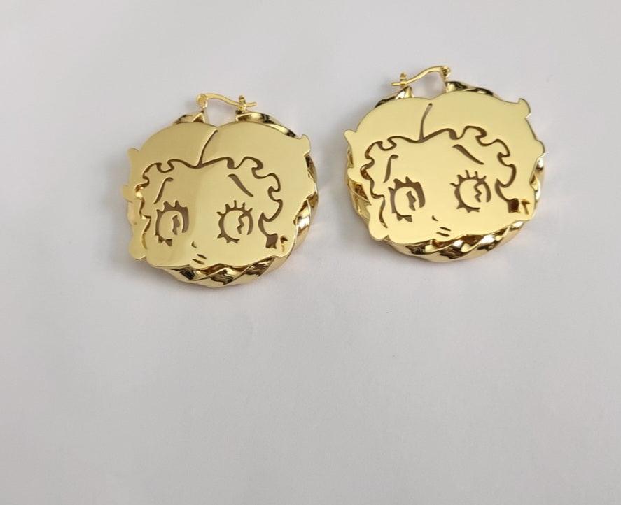 Betty Boop Twisted Bamboo Earrings