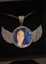 Load image into Gallery viewer, Angel Wings Personalized Photo Pendant Necklace
