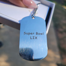 Load image into Gallery viewer, Custom Stainless Steel Eagles Dogtag Necklace – Personalized Nameplate Jewelry
