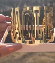 Load image into Gallery viewer, Personalized Bangle Cuff Name Bracelet
