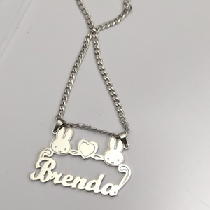 Miffy the Bunny Heart Pendant Necklace