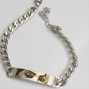 Custom Stainless Steel Eyes Cuban Link Bracelet – Gift for Him or Her