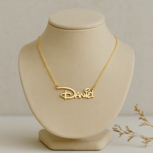 Load image into Gallery viewer, 18k Real Gold Plated Personalized Script Pendant Necklace
