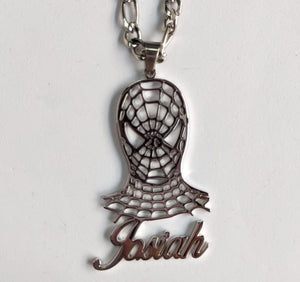 Spider Man Custom Name Necklace