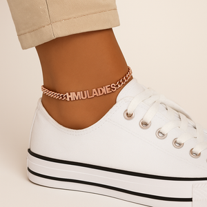 Personalized Anklet/Bracelet 5mm Cuban Link Chain