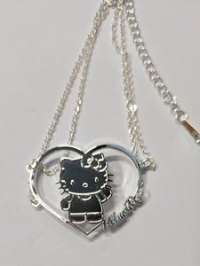 Hello Kitty Double Layered Personalized Heart Pendant Bracelet