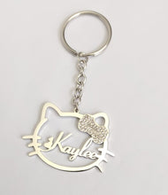 Load image into Gallery viewer, Hello Kitty 18k Gold-Plated Personalized Wallet Keychain - Stylish and Unique Accessory
