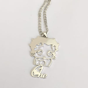 Betty Boop Personalized Necklace