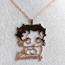 Load image into Gallery viewer, Betty Boop Personalized Necklace
