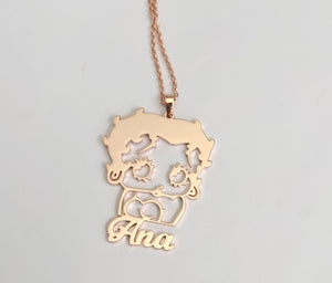 Betty Boop Personalized Necklace