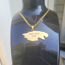Load image into Gallery viewer, Custom Stainless Steel Eagles Pendant Necklace – Personalized Nameplate Jewelry
