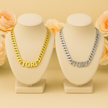 Load image into Gallery viewer, 10mm Cuban Link Curved Personalized Necklace
