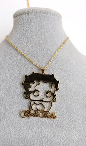 Betty Boop Personalized Necklace