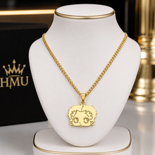 Load image into Gallery viewer, Personalized Betty Face Name Necklace | Custom Cartoon Pendant | 18K Gold-Plated Stainless Steel

