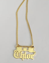 Load image into Gallery viewer, Personalized Hello Kitty Name Necklace, Custom Character Necklace, Gold Name Plate Necklace, Cute Gift for Her, Betty Boop Jewelry

