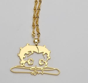 Betty Boop Personalized Necklace