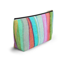 Load image into Gallery viewer, Abstract Custom Made Accessory Pouch w T-bottom
