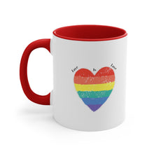 Load image into Gallery viewer, Love Is Love Accent Coffee Mug, 11oz
