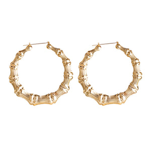 18k Gold Plated Bamboo Earrings Without Name