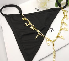 Load image into Gallery viewer, Bikini Thong Letters Personalized Panties
