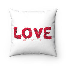 Load image into Gallery viewer, Love  Spun Polyester Square Pillow
