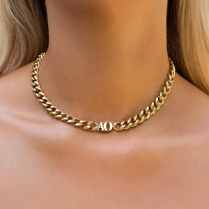 10mm Cuban Link Personalized Necklace