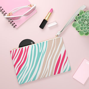 Zebra Animal Print Clutch Bag Spring