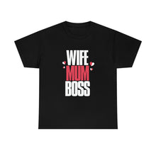 Load image into Gallery viewer, Wife Mum Boss Custom Design Print T-shirt
