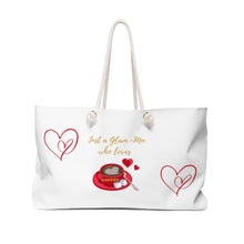 Load image into Gallery viewer, Just A Glam-Ma Who Loves Coffee Weekender Bag
