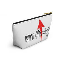 Load image into Gallery viewer, HMU Ladies Brand Accessory Pouch w T-bottom
