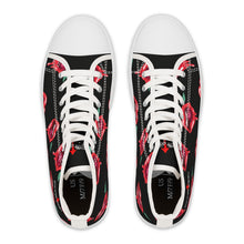 Load image into Gallery viewer, Lip with Cherry Brand Custom Design Women's High Top Sneakers
