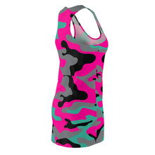 Load image into Gallery viewer, Camouflage Women's Cut &amp; Sew Racerback Dress
