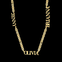 Load image into Gallery viewer, Cuban Link Personalized Necklace 1-3 Names
