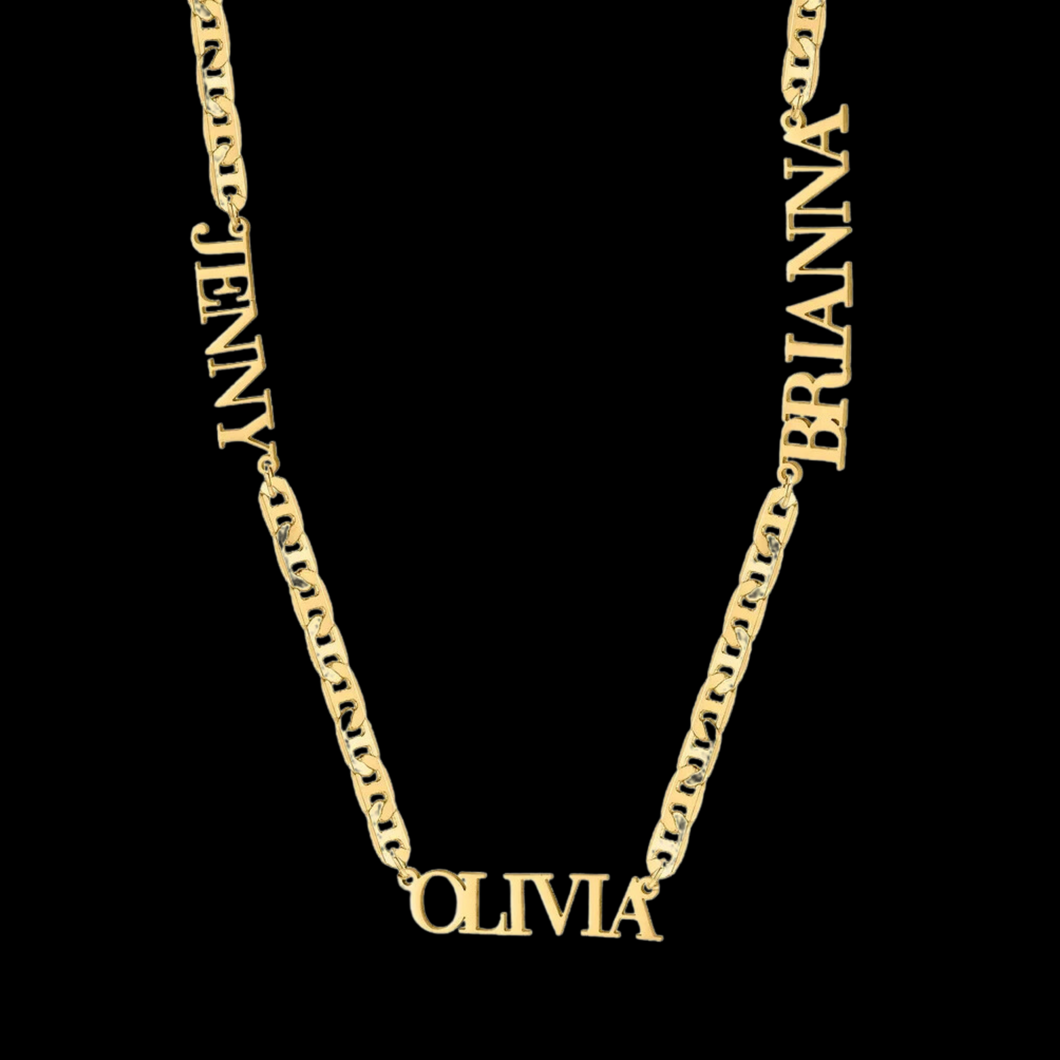 Cuban Link Personalized Necklace 1-3 Names