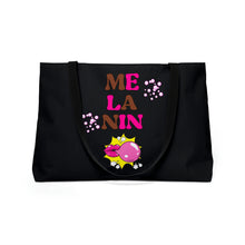 Load image into Gallery viewer, Melanin Popping Weekender Tote Bag
