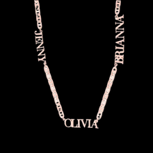 Load image into Gallery viewer, Cuban Link Personalized Necklace 1-3 Names
