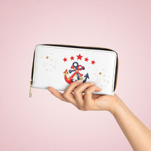 Load image into Gallery viewer, Custom Made Anchor Design Zipper Wallet
