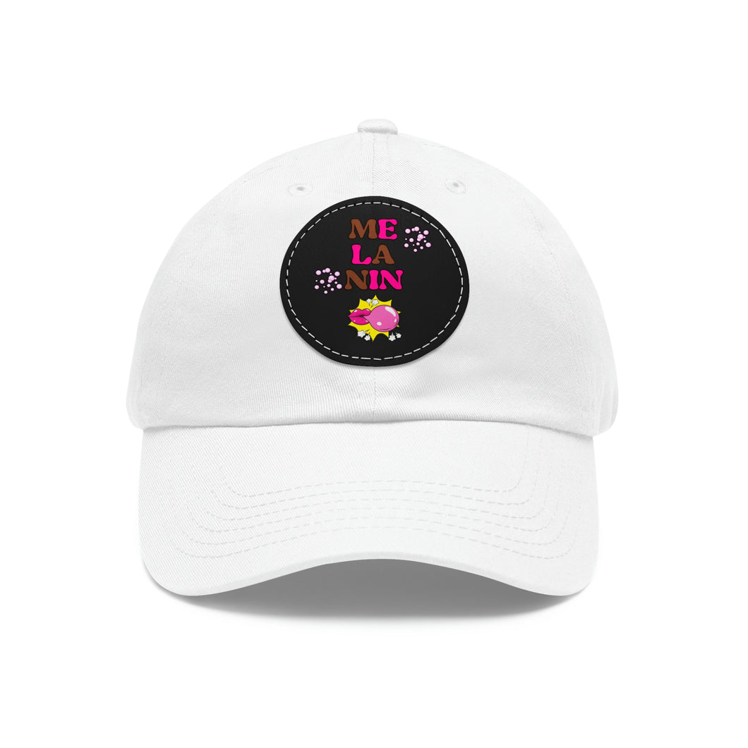 Melanin Popping Hat with Leather Patch (Round)